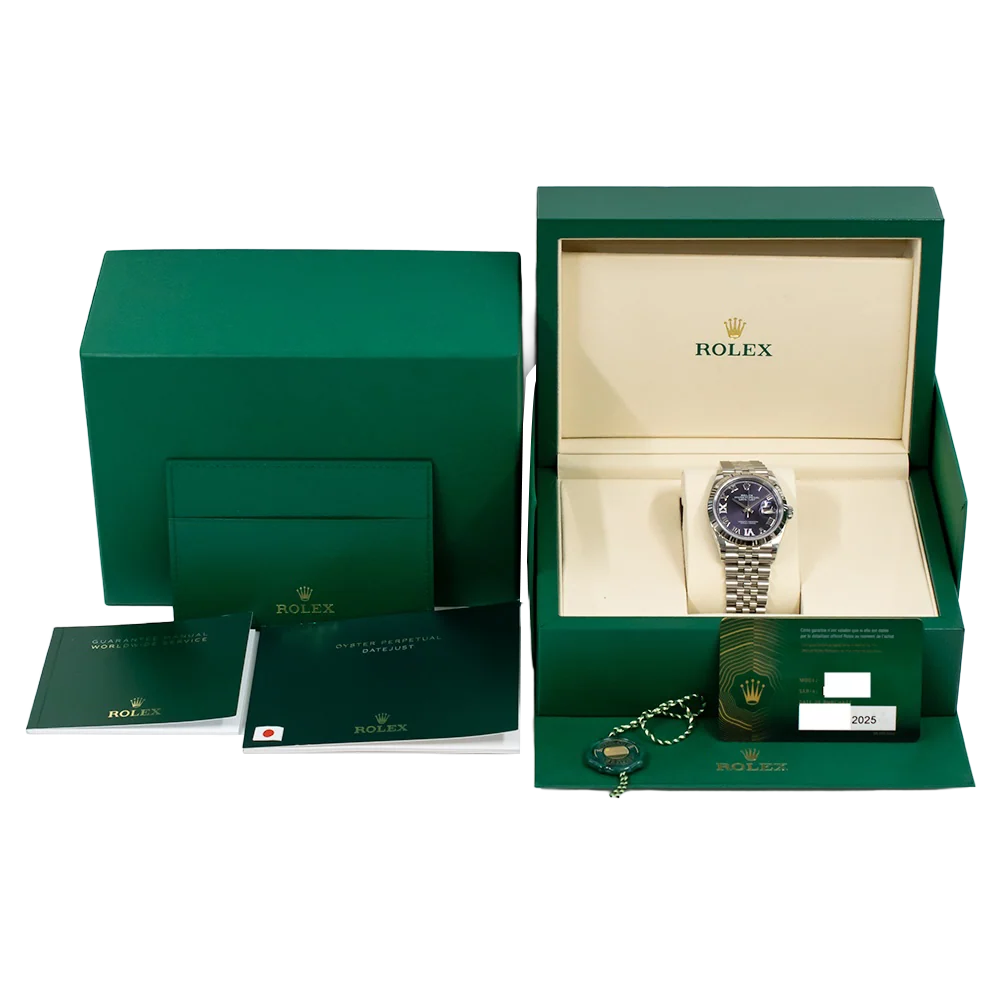 Datejust 36mm Steel and White Gold Purple VI & IX 126234