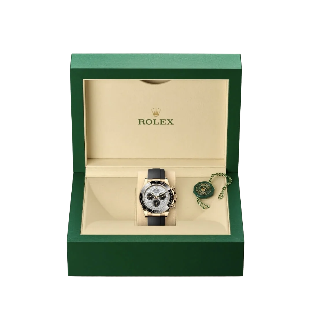 Daytona 40mm Oyster Perpetual Yellow Gold with Meteorite and Black Dial M126518LN-0016