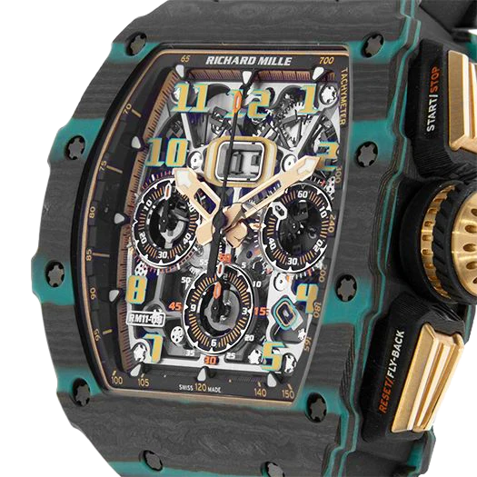 RM 11-03 Turquoise Quartz TPT, Ultimate Edition, Skeleton Dial, 50 mm