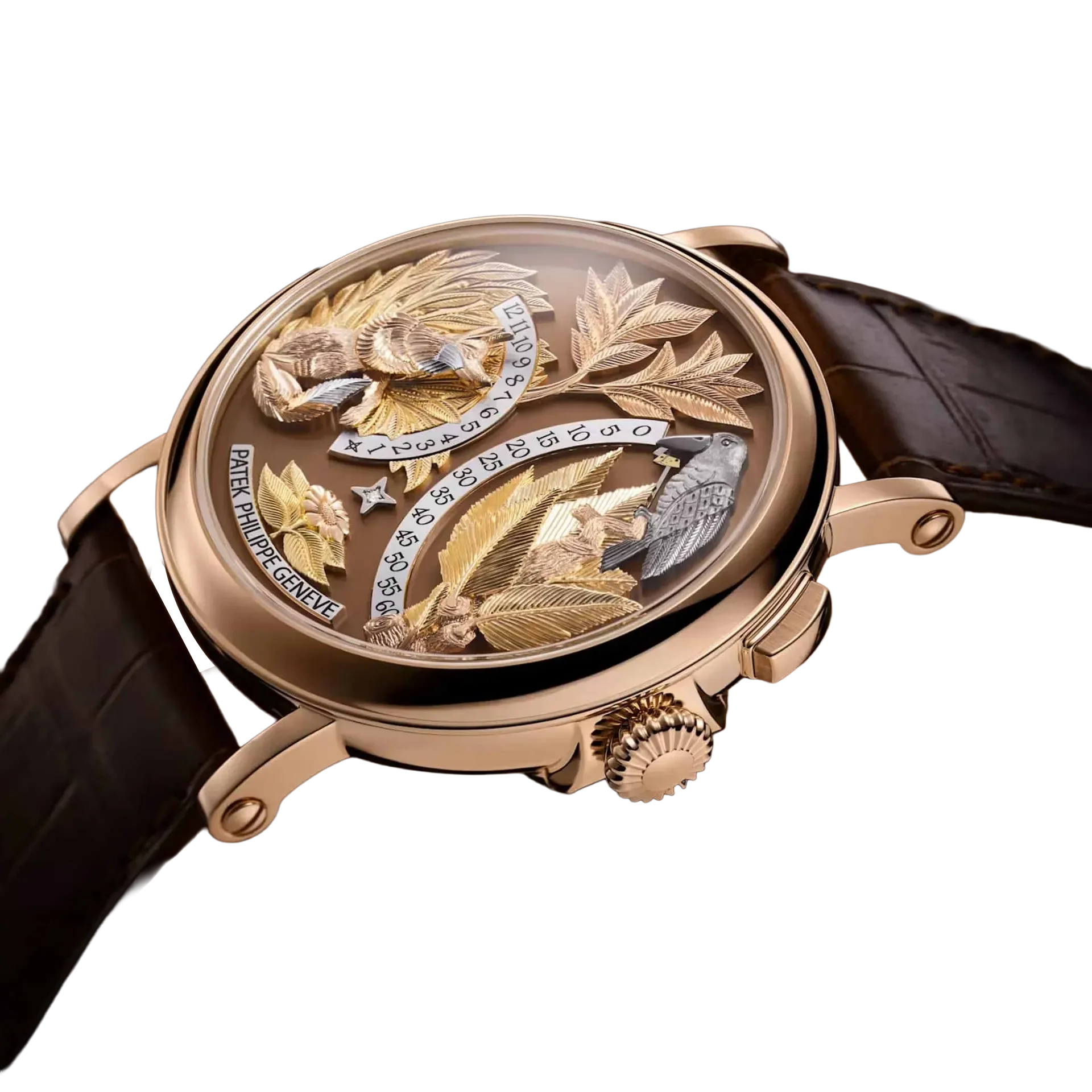 Complications 43mm 5249R-001 Hours And Minutes On Demand Automaton - The Crow and the Fox Rose Gold Matara