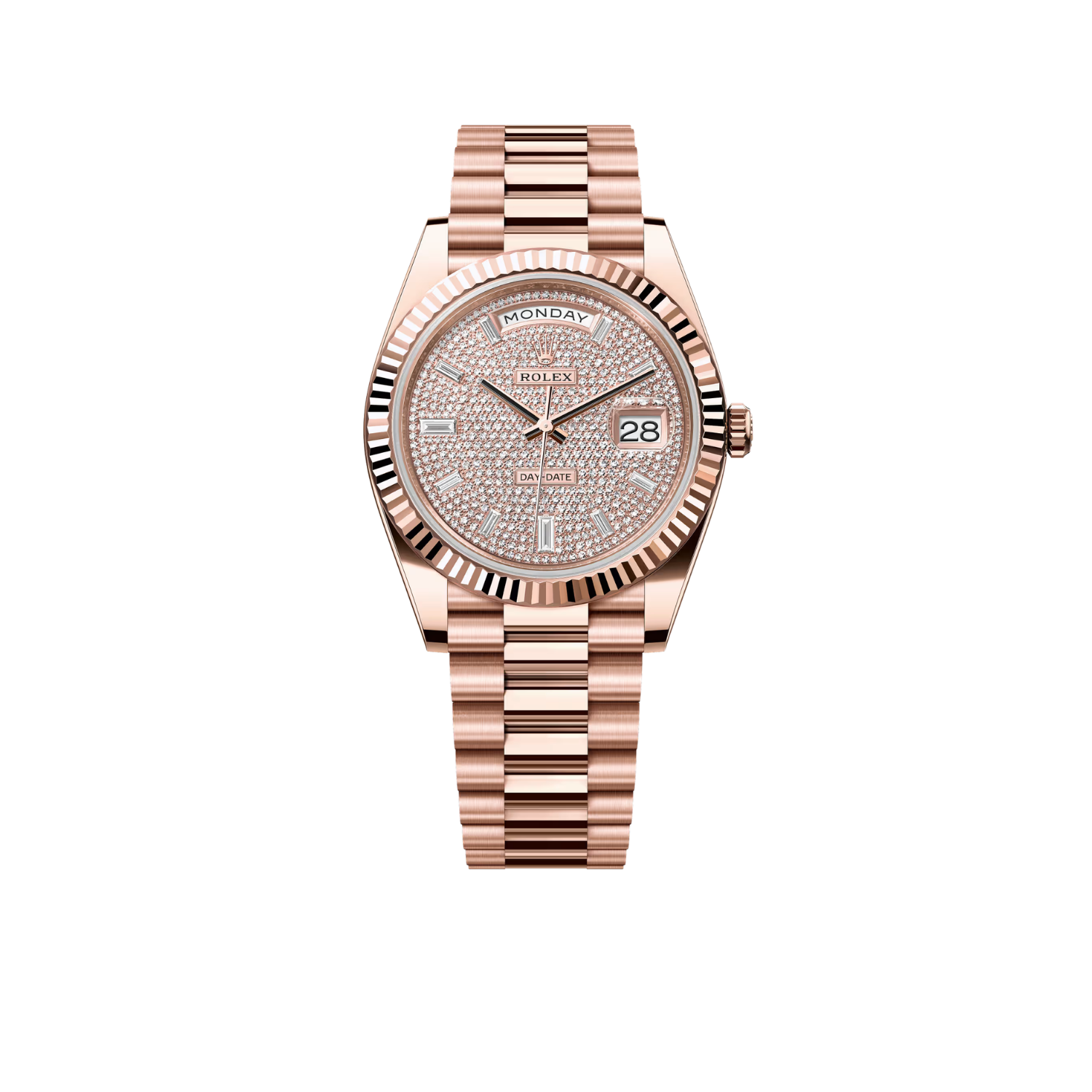 Day-Date 40mm Rose Gold Pavè Diamond Dial m228235-0036