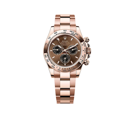 Daytona 40mm Everose Gold Chocolate Dial Mens Watch 126505-0005 New