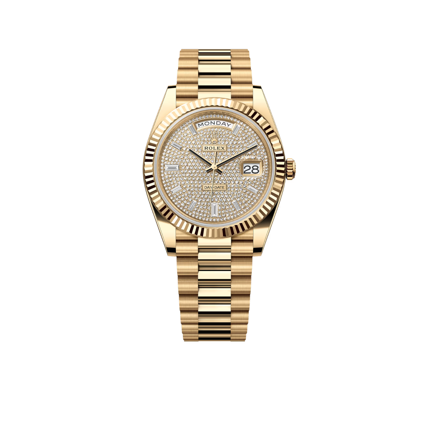 Day-Date 40 President Yellow Gold Diamond Paved Dial 228238-0054