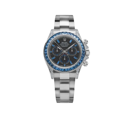 Daytona 40mm 126599TSA White Gold Silver Sheen Obsidian Dial Sapphire Bezel