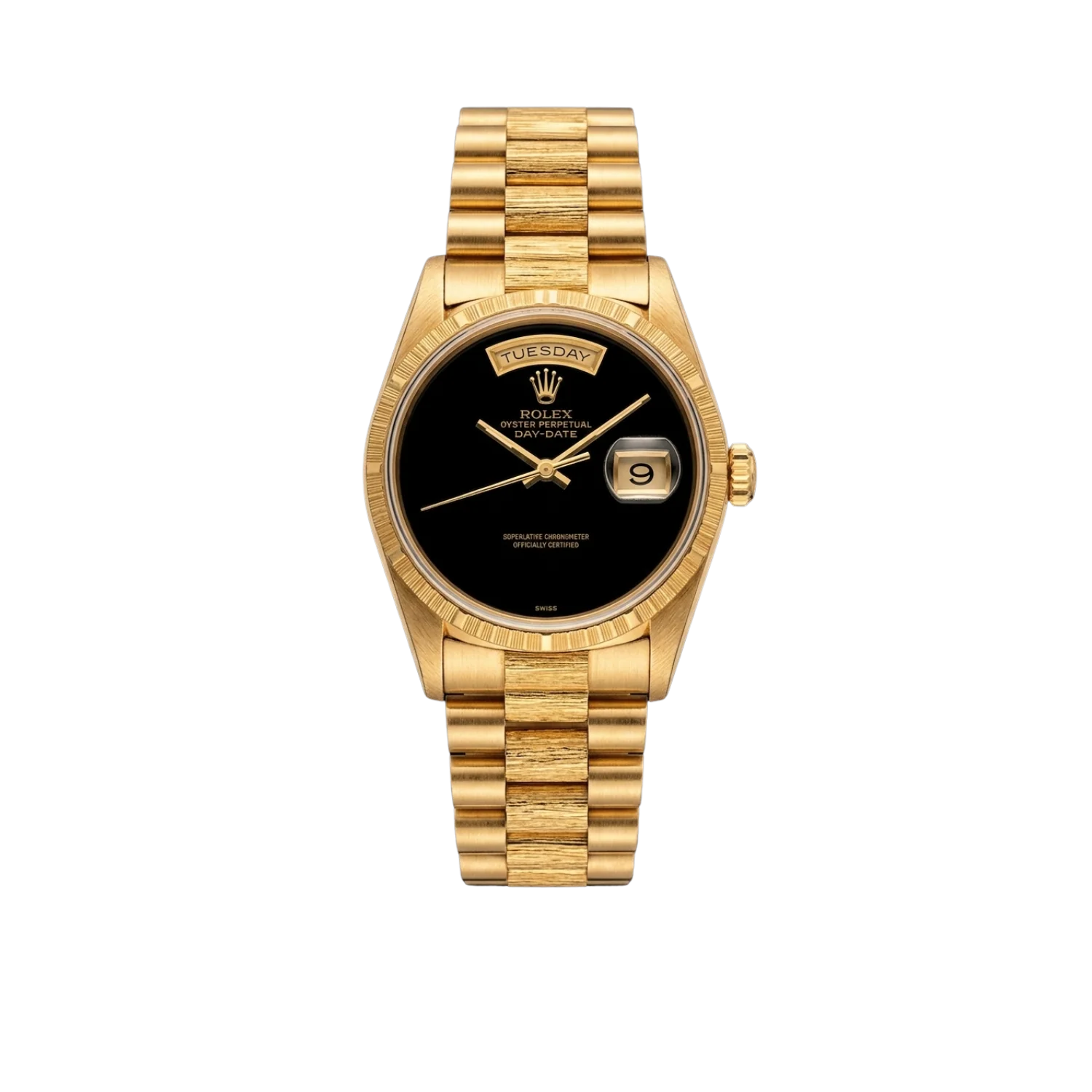 Day-Date 36mm 18248 18k Yellow Gold Presidential Bracelet Black Onyx Dial