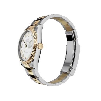 Datejust 36 mm White Dial, Yellow Rolesor 126233-0030