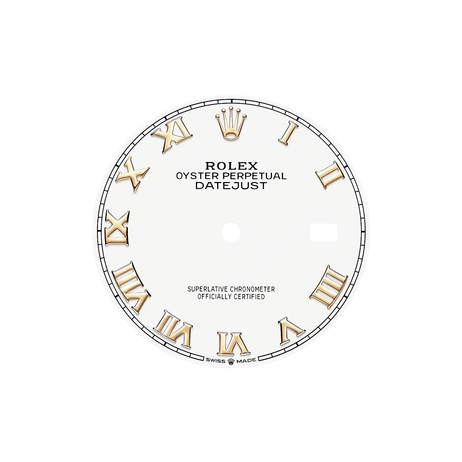 Datejust 36 mm White Dial, Yellow Rolesor 126233-0030