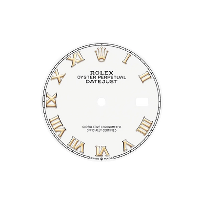 Datejust 36 mm White Dial, Yellow Rolesor 126233-0030