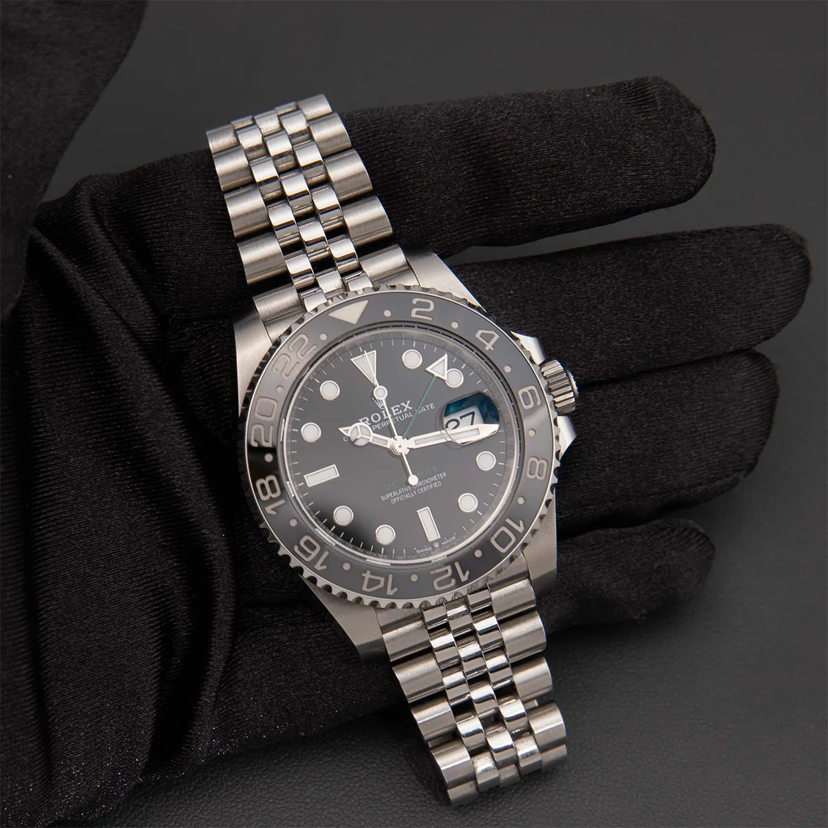 GMT-Master II 40mm Bruce Wayne 126710GRNR Watch Black Dial | 2025 Brand New