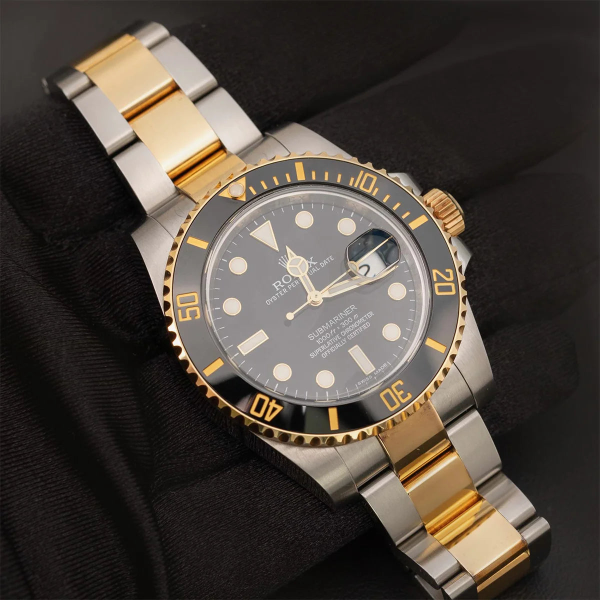Submariner Date 40mm 116613LN Black Dial Stainless Steel & 18K Yellow Gold Watch