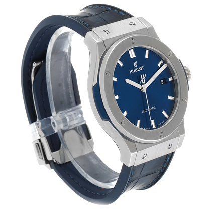 Classic Fusion Titanium 42mm Blue Dial Mens Watch 542.NX.7170.LR
