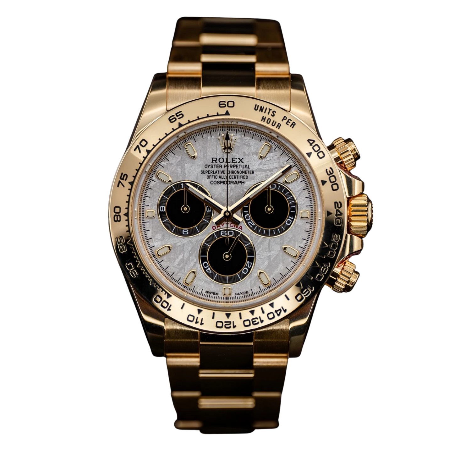 Daytona Cosmograph 40mm Yellow Gold Meteorite Dial 116508-0015