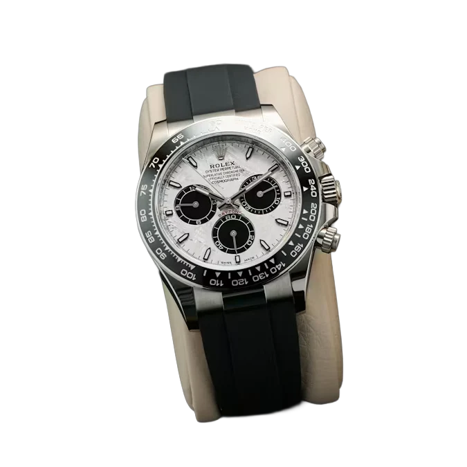 Daytona 40mm Oyster Perpetual White Gold with Meteorite and Black Dial M126519LN-0007