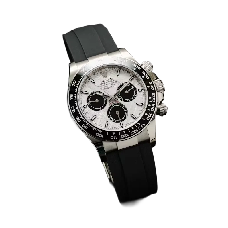 Daytona 40mm Oyster Perpetual White Gold with Meteorite and Black Dial M126519LN-0007