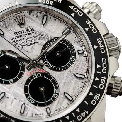 Daytona 40mm Oyster Perpetual White Gold with Meteorite and Black Dial M126519LN-0007