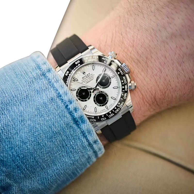 Daytona 40mm Oyster Perpetual White Gold with Meteorite and Black Dial M126519LN-0007