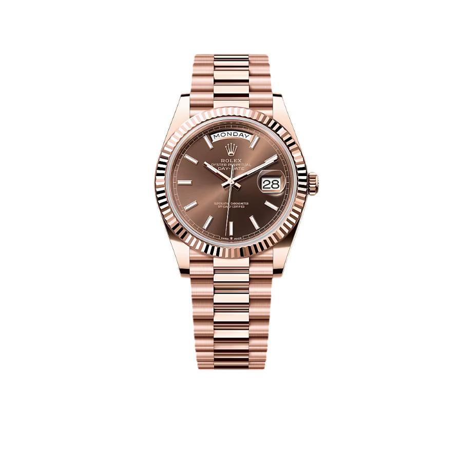 Day-Date 40mm Rose Gold Chocolate Dial m228235-0053