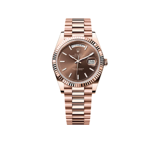 Day-Date 40mm Rose Gold Chocolate Dial m228235-0053