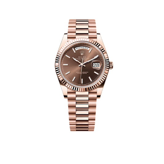 Day-Date 40mm Rose Gold Chocolate Dial m228235-0053