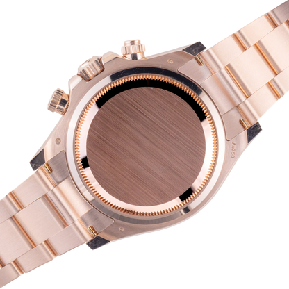 Daytona 40mm Everose Gold Chocolate Dial Mens Watch 126505-0005 New