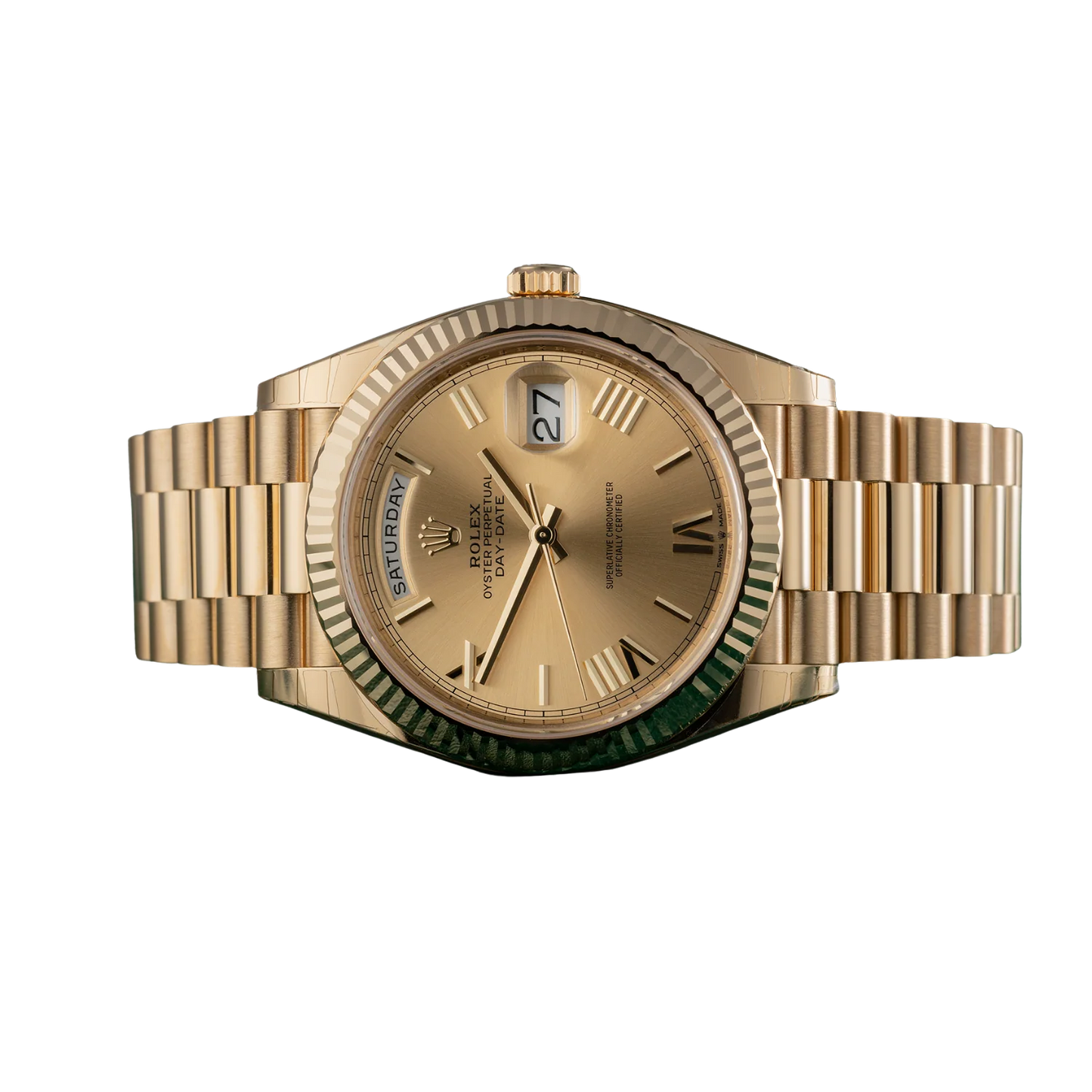 Day-Date 40mm Yellow Gold Champagne Roman Dial m228238-0006