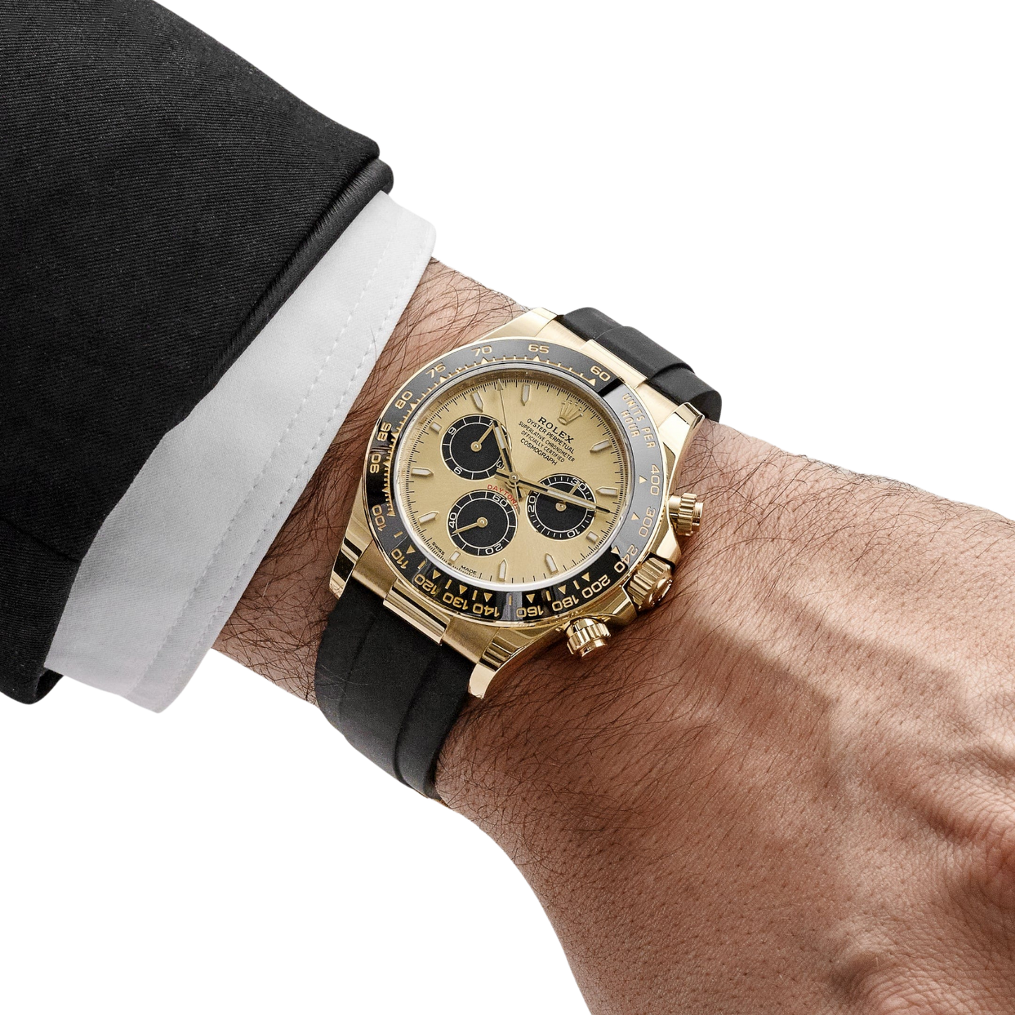 Daytona 40mm Pikachu Yellow Gold Champagne Black Dial 126518LN
