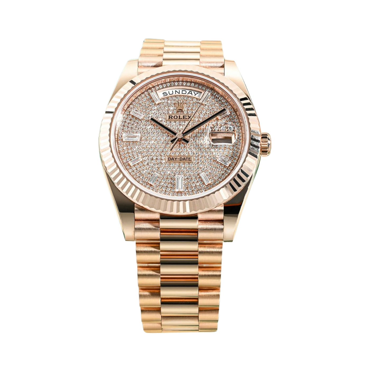 Day-Date 40mm Rose Gold Pavè Diamond Dial m228235-0036