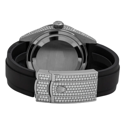 Sky-Dweller 42mm 18K White Gold Meteorite Dial Diamond Watch 326259TBR
