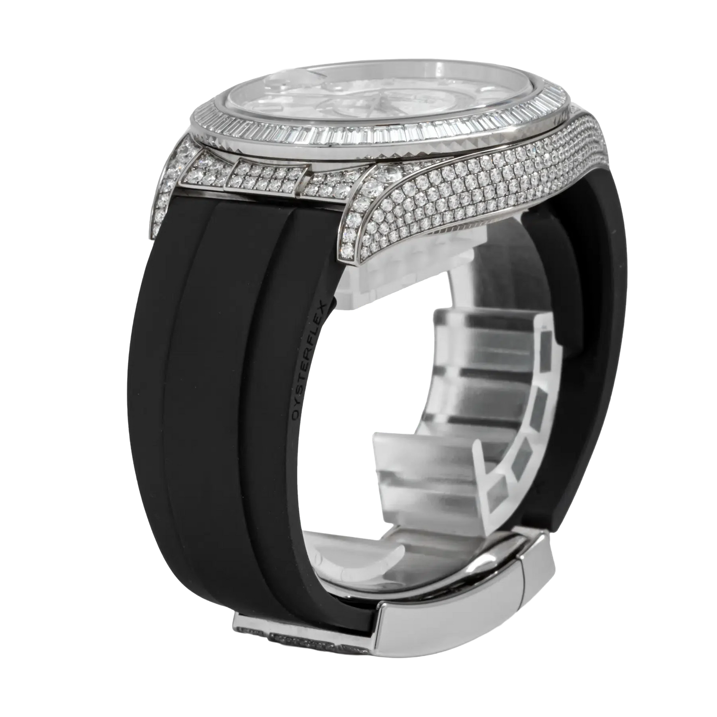 Sky-Dweller 42mm 18K White Gold Meteorite Dial Diamond Watch 326259TBR