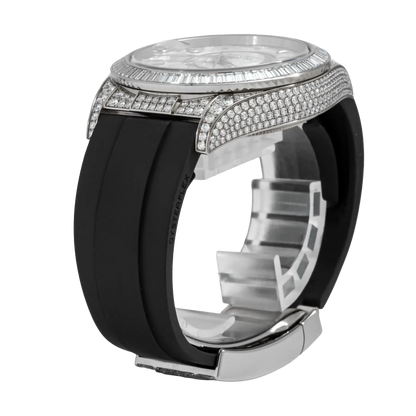 Sky-Dweller 42mm 18K White Gold Meteorite Dial Diamond Watch 326259TBR