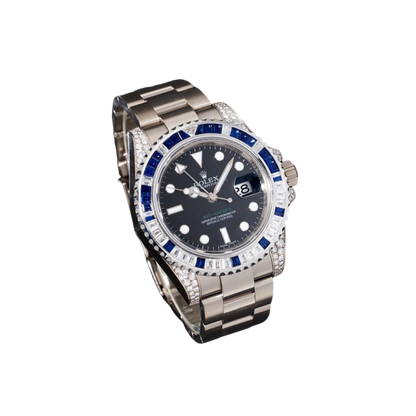 GMT-Master II, Reference 116759SA White Gold Diamond And Sapphire