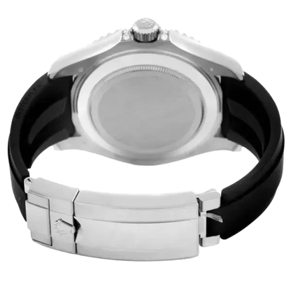 Yacht-Master 42mm White Gold and Diamond-Set / Black / Oysterflex