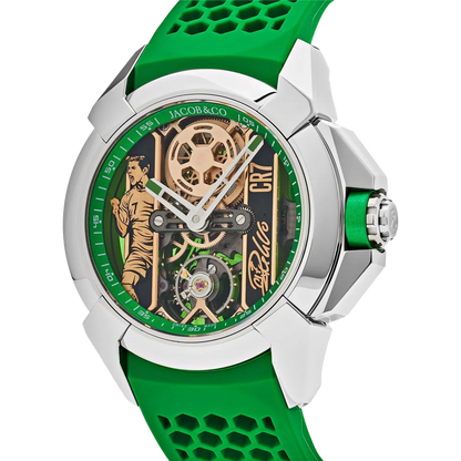 Epic X CR7 44mm Heart of CR7 Stainless Steel Green on Strap EX120.10.AD.AA.ABRUA