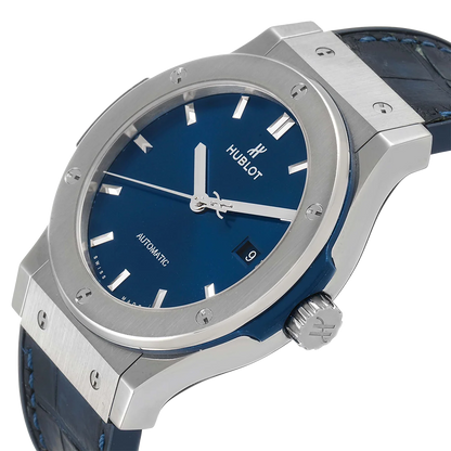 Classic Fusion Titanium 42mm Blue Dial Mens Watch 542.NX.7170.LR