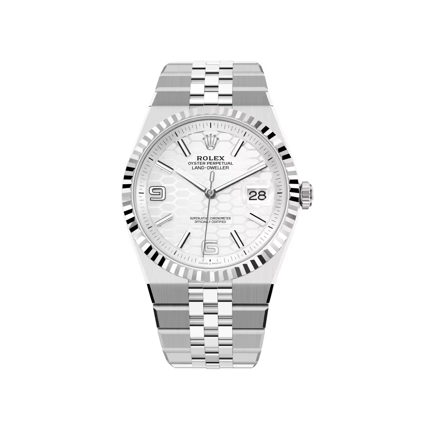 Land-Dweller 40 mm  Oystersteel White Gold M127334-0001