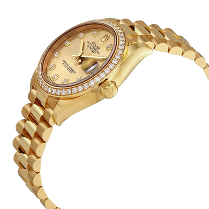 Datejust Oyster 31 mm Yellow Gold and Diamonds 278288RBR-0005