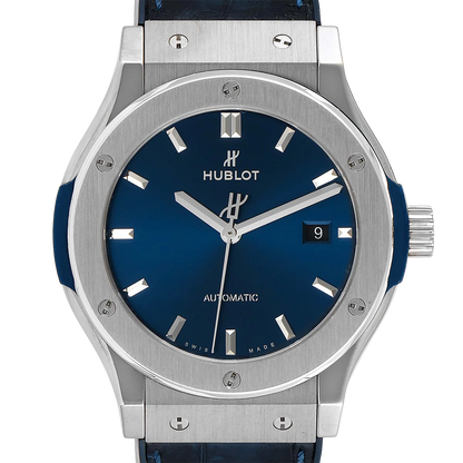 Classic Fusion Titanium 42mm Blue Dial Mens Watch 542.NX.7170.LR