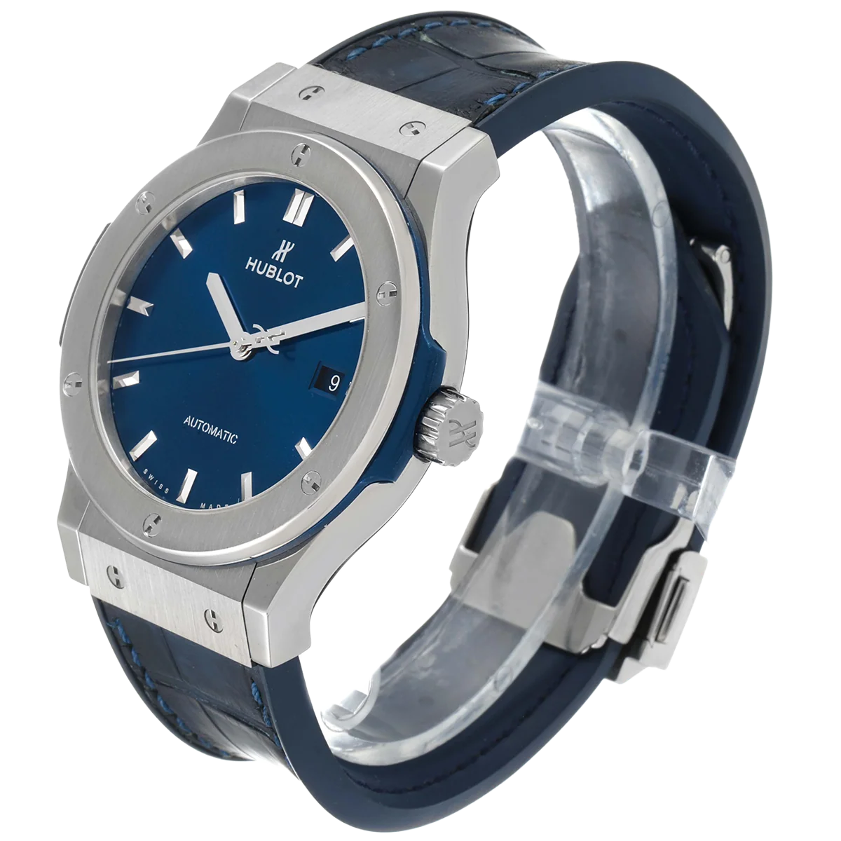 Classic Fusion Titanium 42mm Blue Dial Mens Watch 542.NX.7170.LR
