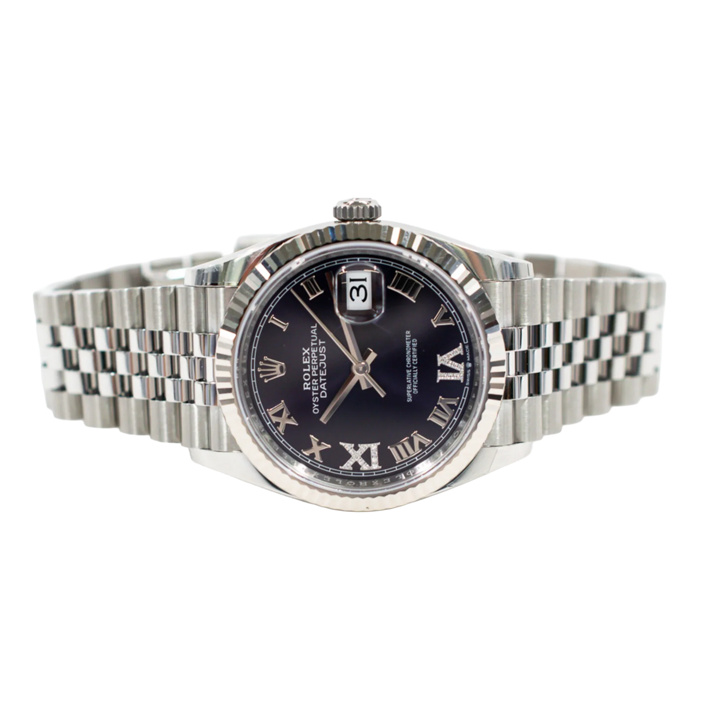 Datejust 36mm Steel and White Gold Purple VI & IX 126234