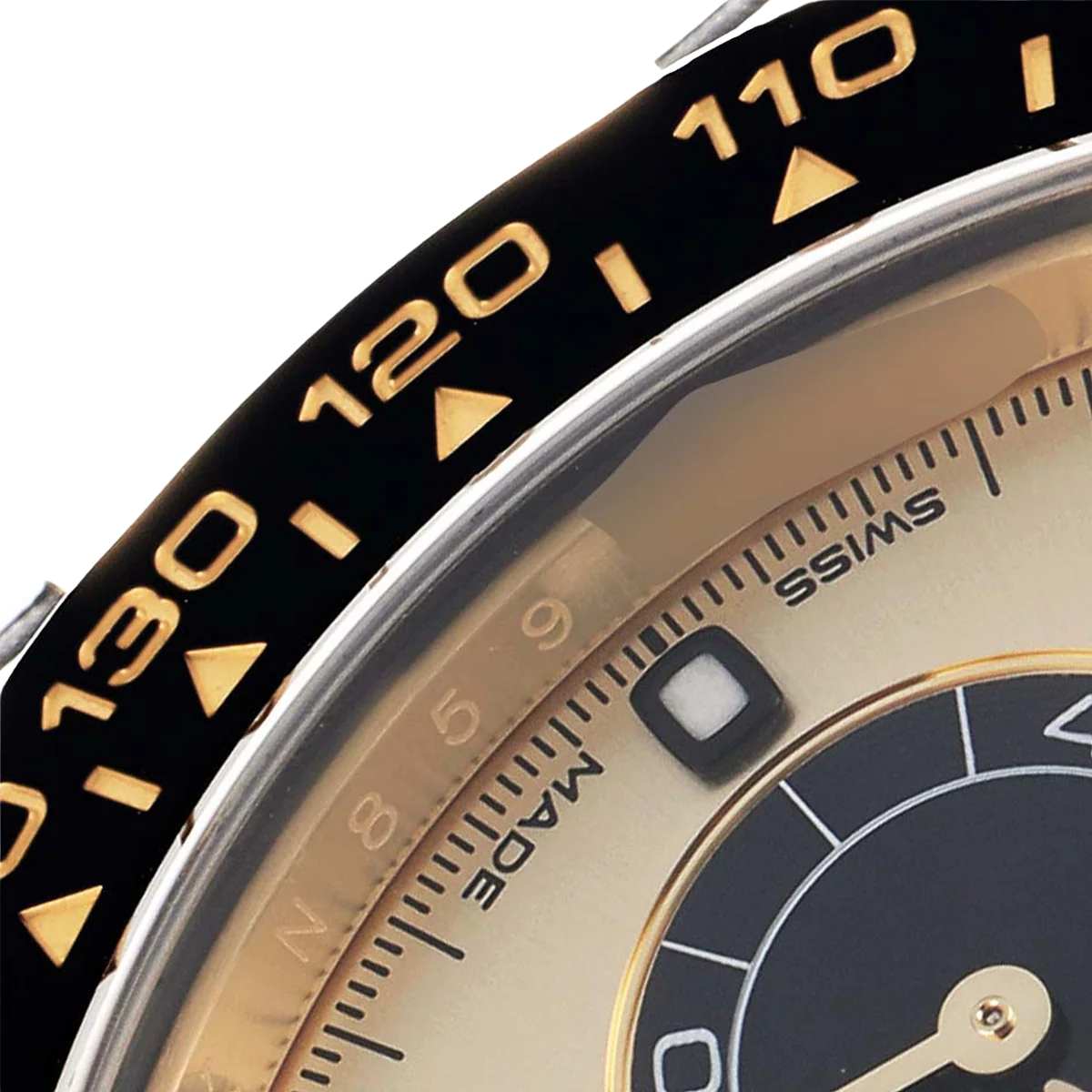 Daytona Pikachu 40mm Yellow Gold Champagne Dial Mens Watch 116518