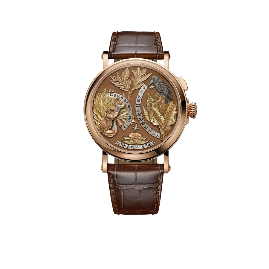 Complications 43mm 5249R-001 Hours And Minutes On Demand Automaton - The Crow and the Fox Rose Gold Matara