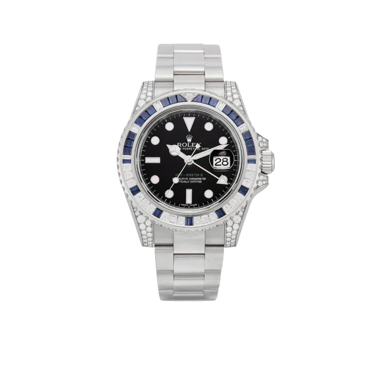 GMT-Master II, Reference 116759SA White Gold Diamond And Sapphire
