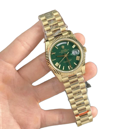 Day-Date 40mm Green Roman Yellow Gold 228238