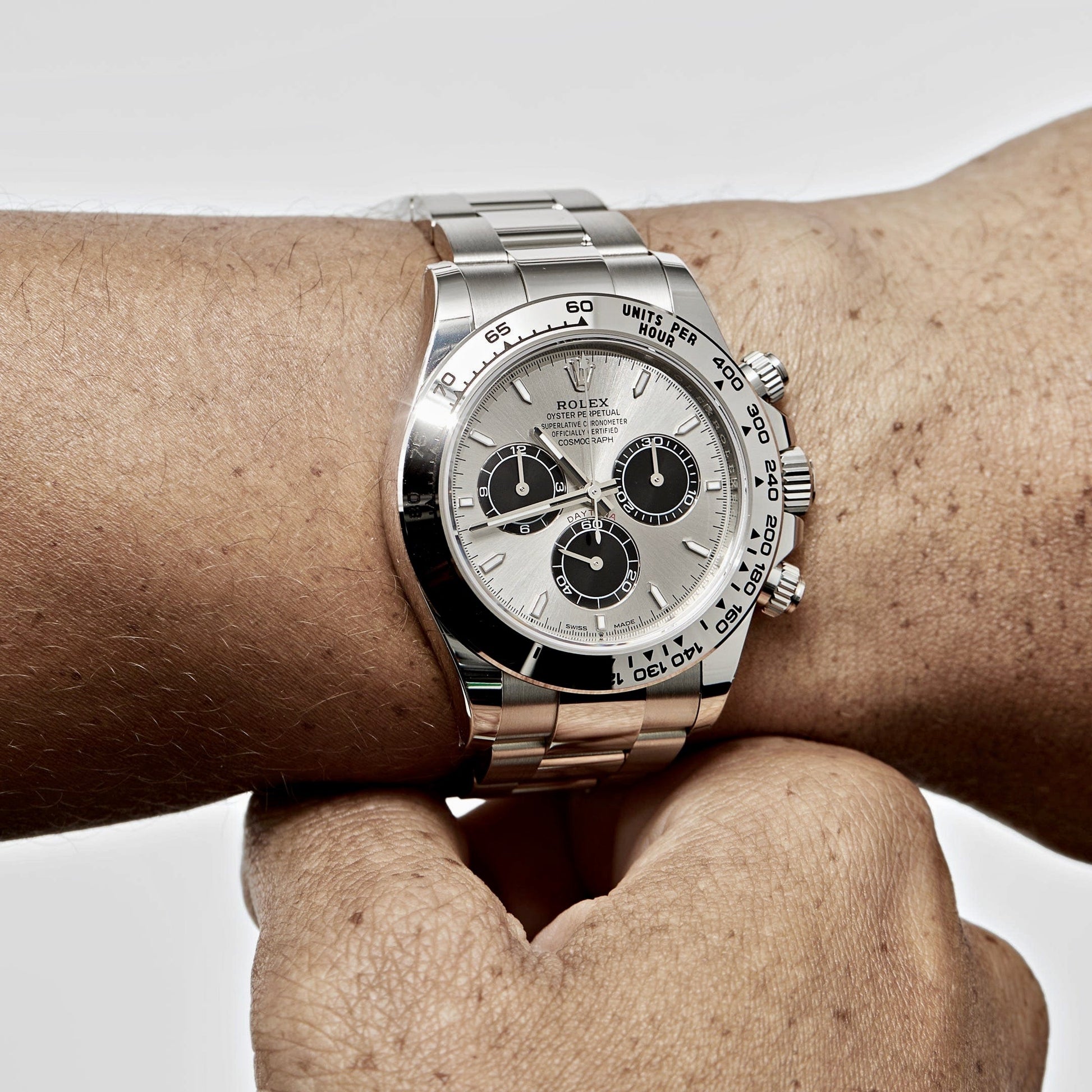 Daytona 40mm White Gold Ghost Panda Dial 116509