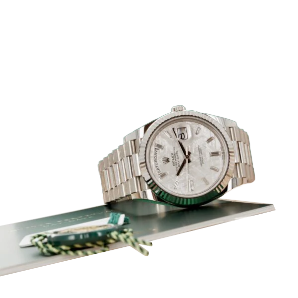 Day-Date 40 228239 White Gold Meteorite Diamond Dial