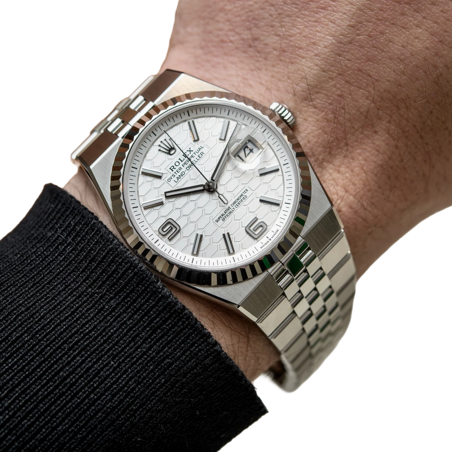 Land-Dweller 40 mm  Oystersteel White Gold M127334-0001