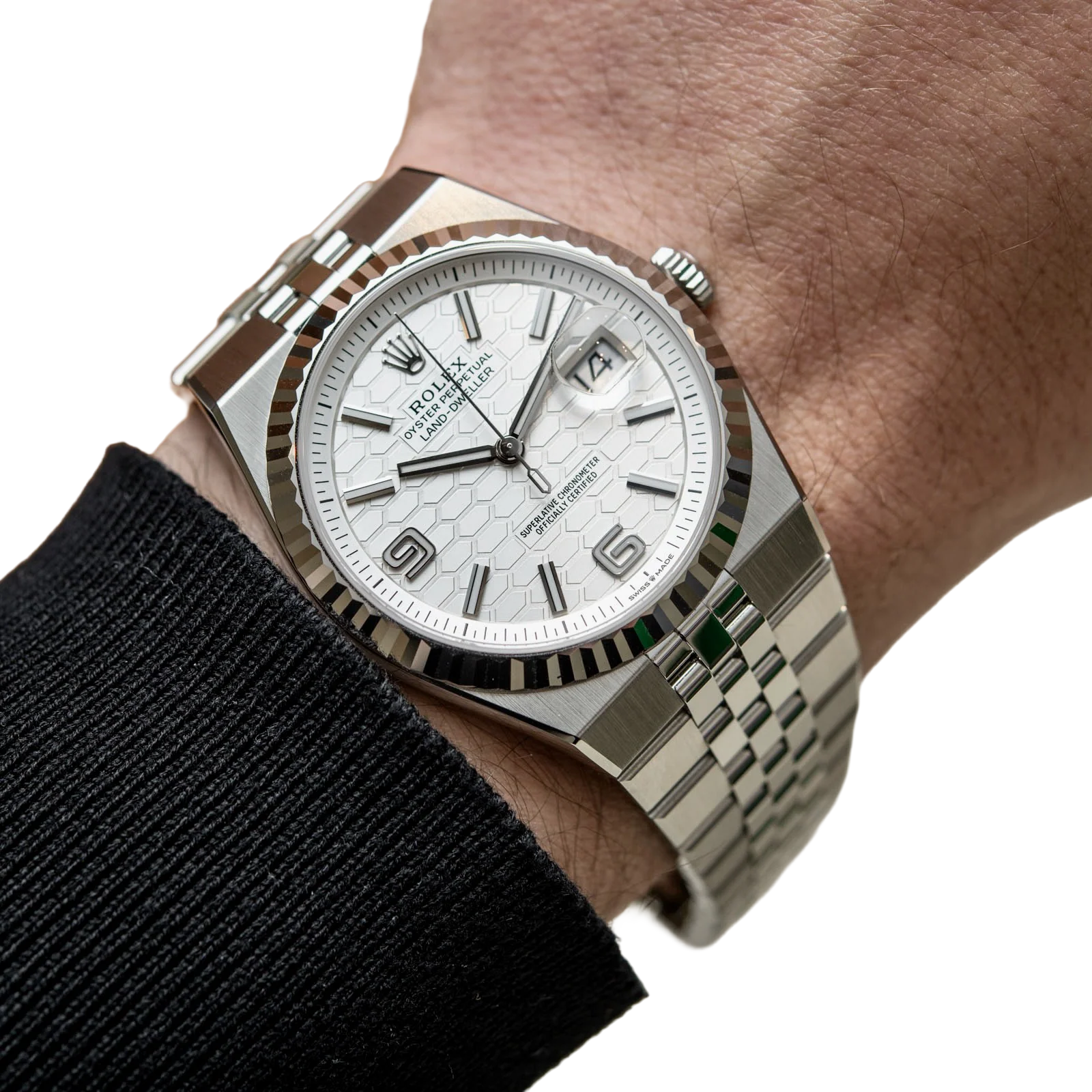 Land-Dweller 40 mm  Oystersteel White Gold M127334-0001
