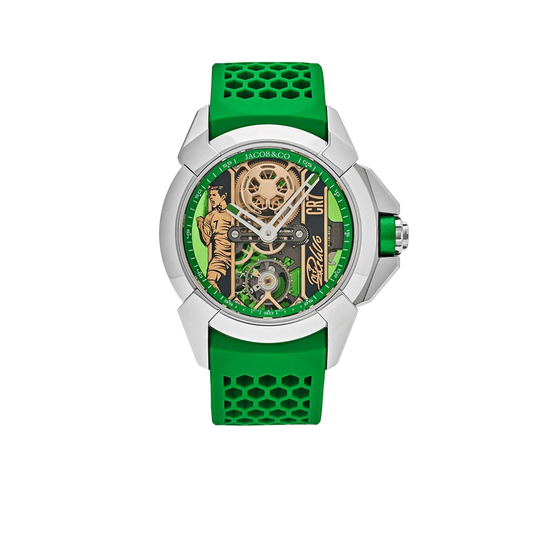 Epic X CR7 44mm Heart of CR7 Stainless Steel Green on Strap EX120.10.AD.AA.ABRUA
