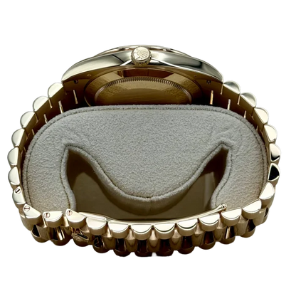 Day-Date 40 228348RBR Yellow Gold Diamond Bezel White Dial