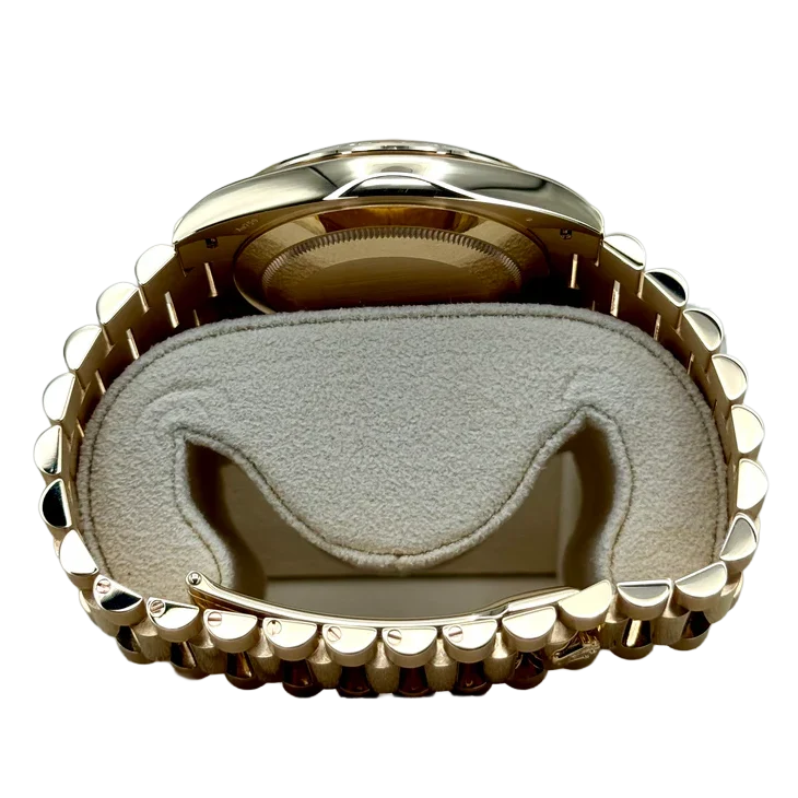 Day-Date 40 228348RBR Yellow Gold Diamond Bezel White Dial